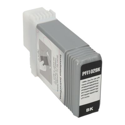 Huismerk Canon PFI-102BK Inktcartridge Zwart
