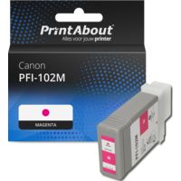 Huismerk Canon PFI-102M Inktcartridge Magenta