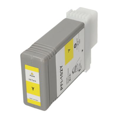 Huismerk Canon PFI-102Y Inktcartridge Geel