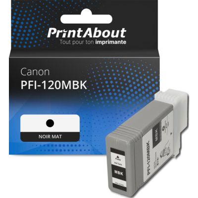 Cartouche compatible Canon PFI-120MBK - Noir mat