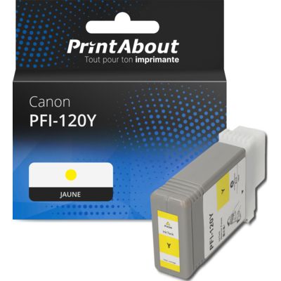 Cartouche compatible Canon PFI-120Y - Jaune