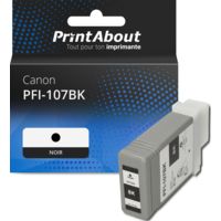 Cartouche compatible Canon PFI-107BK - Noir