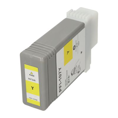 Huismerk Canon PFI-107Y Inktcartridge Geel