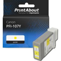 Cartouche compatible Canon PFI-107Y - Jaune
