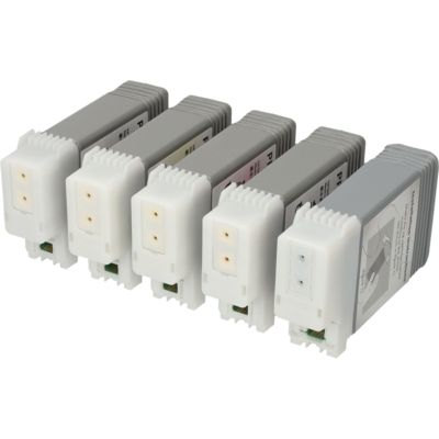 Cartouche compatible Canon PFI-107BK/MBK/C/M/Y - 5 couleurs - Multipack