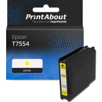 Cartouche compatible Epson T7554 - Jaune