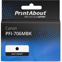 Huismerk Canon PFI-706MBK Inktcartridge Mat-zwart Hoge capaciteit