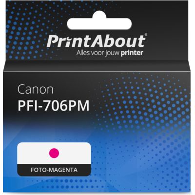 Huismerk Canon PFI-706PM Inktcartridge Foto-magenta Hoge capaciteit