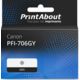 Cartouche compatible Canon PFI-706GY - Gris - Grande capacité