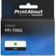 Cartouche compatible Canon PFI-706G - Vert - Grande capacité