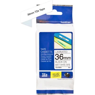 Brother TZe-M261 - (36 mm) - Noir sur blanc - Ruban