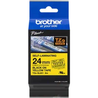 Brother TZe-SL651 Tape Zwart op geel