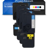 Toner compatible Kyocera TK-5440K/C/M/Y - 4 couleurs - Grande capacité - Multipack