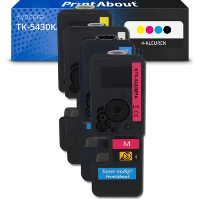 Huismerk Kyocera TK-5430K/C/M/Y Toner 4-kleuren Multipack