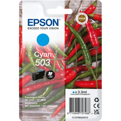Epson 503 (C13T09Q24010) - Cyan - Cartouche d'encre