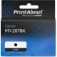 Huismerk Canon PFI-207BK Inktcartridge Zwart