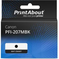 Huismerk Canon PFI-207MBK Inktcartridge Mat-zwart