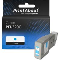 Huismerk Canon PFI-320C Inktcartridge Cyaan Hoge capaciteit