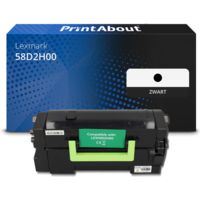 Huismerk Lexmark 58D2H00 Toner Zwart Hoge capaciteit