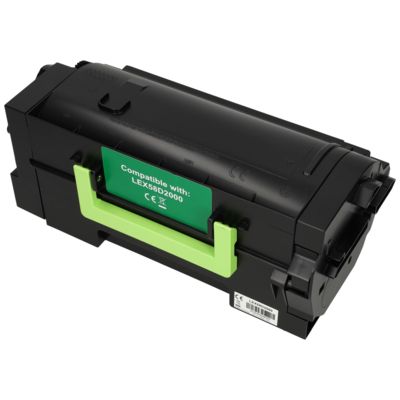 Huismerk Lexmark 58D2000 Toner Zwart