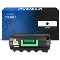 Huismerk Lexmark 63B2000 Toner Zwart
