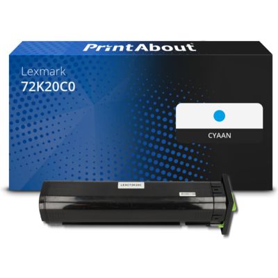 Huismerk Lexmark 72K20C0 Toner Cyaan