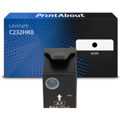 Toner compatible Lexmark C232HK0 - Noir - Grande capacité