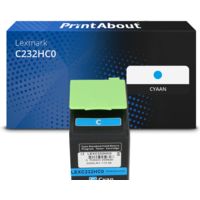 Huismerk Lexmark C232HC0 Toner Cyaan Hoge capaciteit