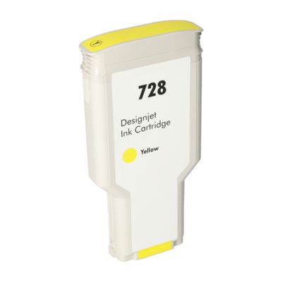 Huismerk HP F9J65A (728) Inktcartridge Geel Extra hoge capaciteit