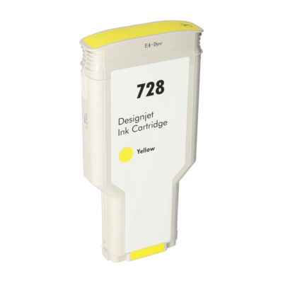 Huismerk HP F9J65A (728) Inktcartridge Geel Extra hoge capaciteit