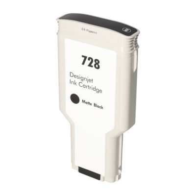 Cartouche compatible HP F9J68A (728) - Noir mat - Très grande capacité