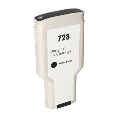Cartouche compatible HP F9J68A (728) - Noir mat - Très grande capacité