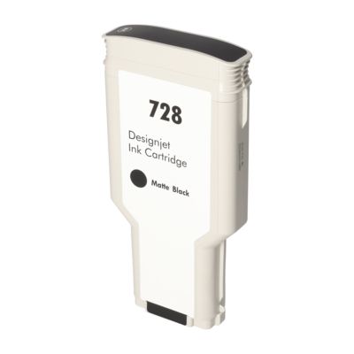 Cartouche compatible HP F9J68A (728) - Noir mat - Très grande capacité