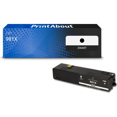 Huismerk HP 981X (L0R12A) Inktcartridge Zwart Hoge capaciteit
