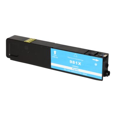 Cartouche compatible HP 981X (L0R09A) - Cyan - Grande capacité