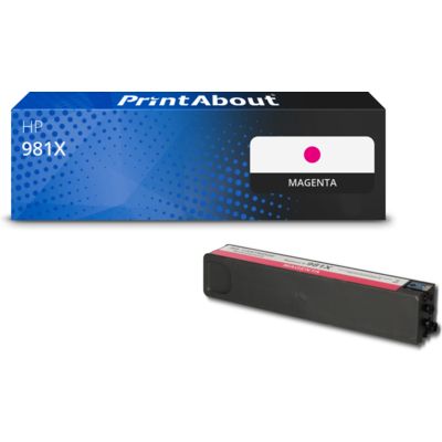 Huismerk HP 981X (L0R10A) Inktcartridge Magenta Hoge capaciteit
