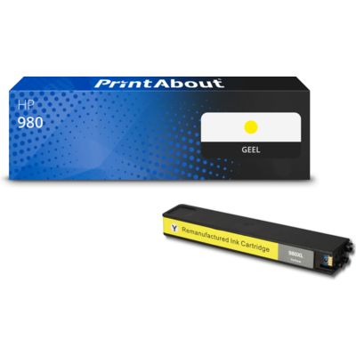 Huismerk HP 980 (D8J09A) Inktcartridge Geel