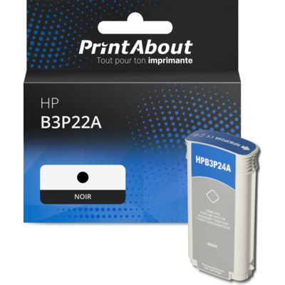 Cartouche compatible HP B3P22A (727) - Noir - Grande capacité