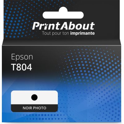 Cartouche compatible Epson T804 (C13T804100) - Noir photo