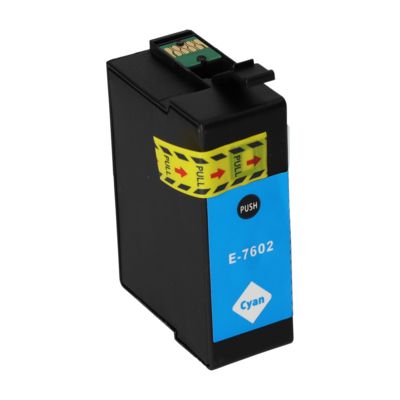 Huismerk Epson T7602 Inktcartridge Cyaan