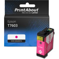 Huismerk Epson T7603 Inktcartridge Vivid magenta
