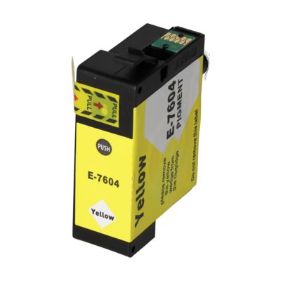 Cartouche compatible Epson T7604 - Jaune