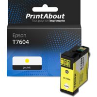 Cartouche compatible Epson T7604 - Jaune