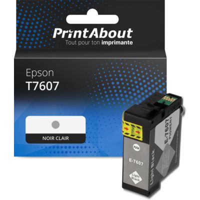Cartouche compatible Epson T7607 - Noir clair