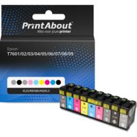 Huismerk Epson T7601/02/03/04/05/06/07/08/09 Inktcartridge Kleurenbundels Multipack