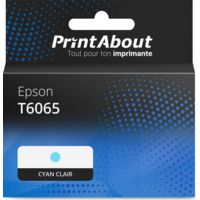 Cartouche compatible Epson T6065 - Cyan clair - Grande capacité