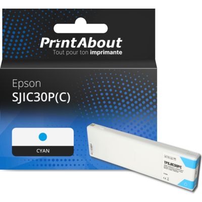 Cartouche compatible Epson SJIC30P(C) - Cyan
