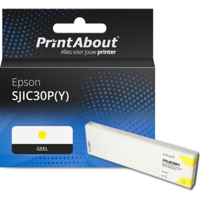 Huismerk Epson SJIC30P(Y) Inktcartridge Geel