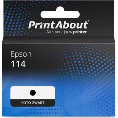 Huismerk Epson 114 (C13T07B140) Inktcartridge Foto-zwart