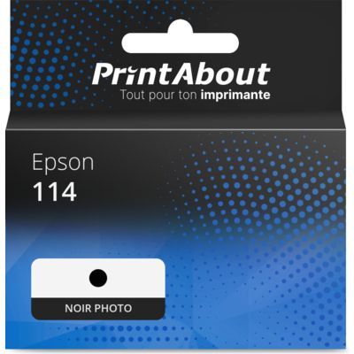 Cartouche compatible Epson 114 (C13T07B140) - Noir photo